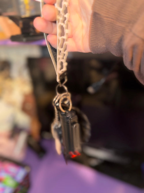 Black Cowprint Keychain🖤🐄